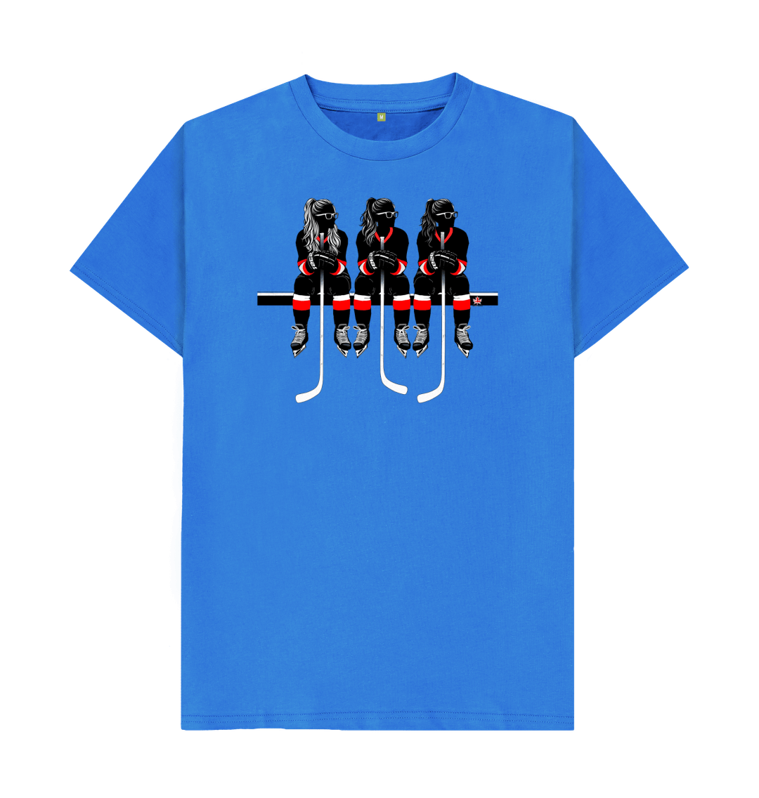 Bright Blue Red-White Bench Unisex t-shirt