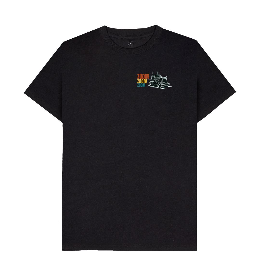 Black Men's Zoom Zoom Zoom T-shirt Recycled cotton