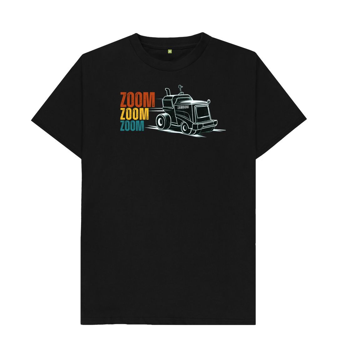 Black Zoom Zoom Zoom Zamboni - Unisex T-shirt