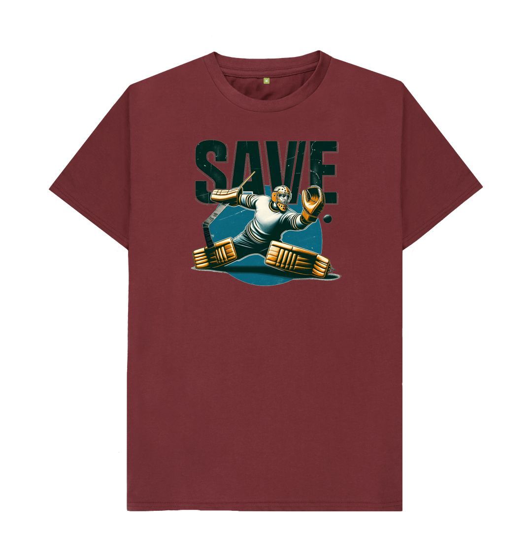 Red Wine Retro - Save, the Ice Hockey Goal Keeper