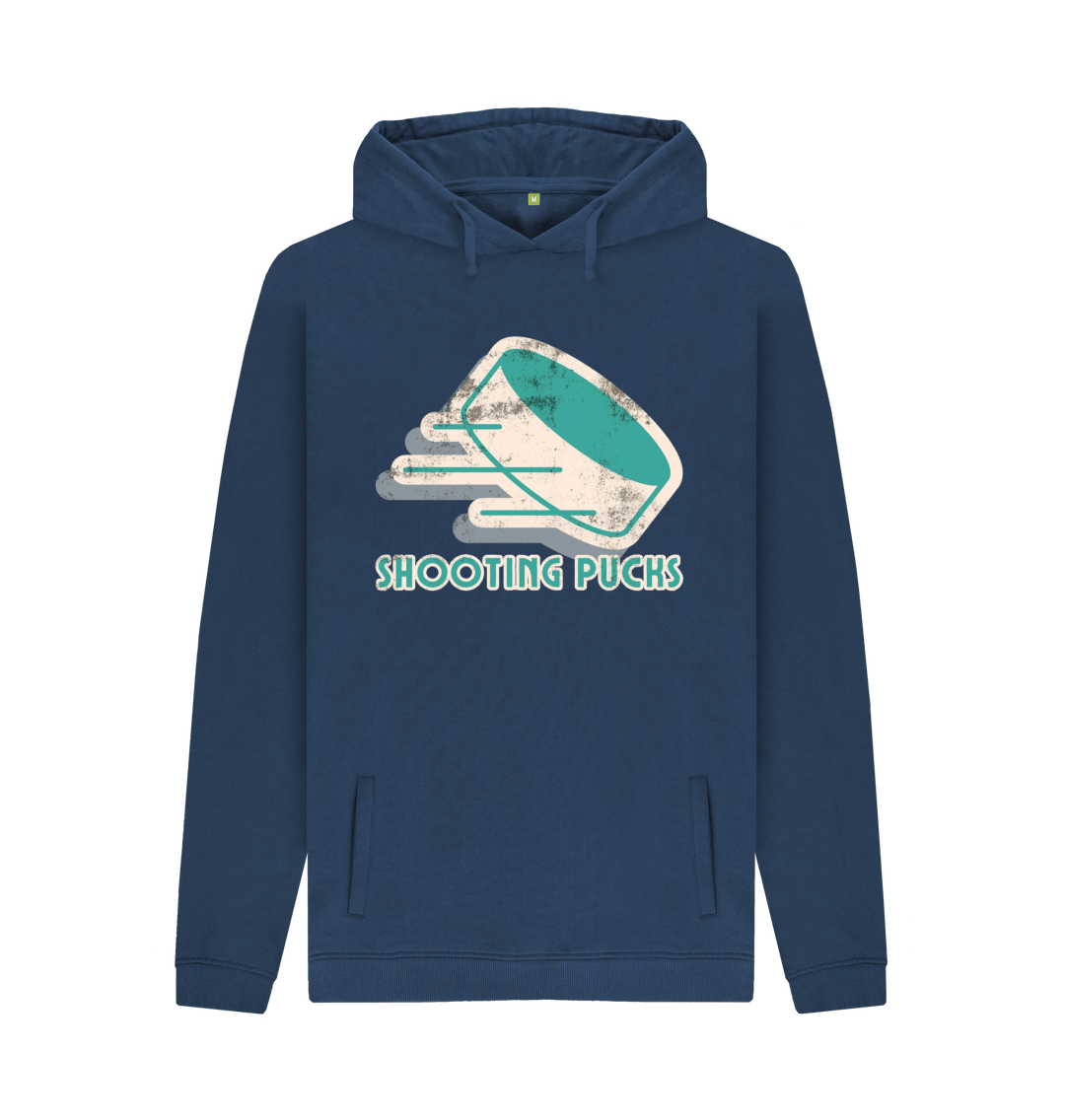 Navy Printed Hoody Front