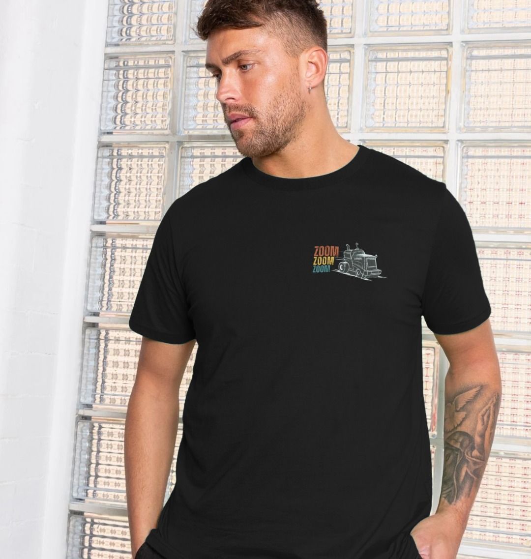 Men's Zoom Zoom Zoom T-shirt Recycled cotton - BritBoyDesigns