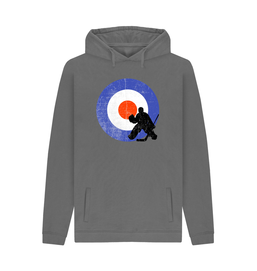 Slate Grey Printed Hoody Front