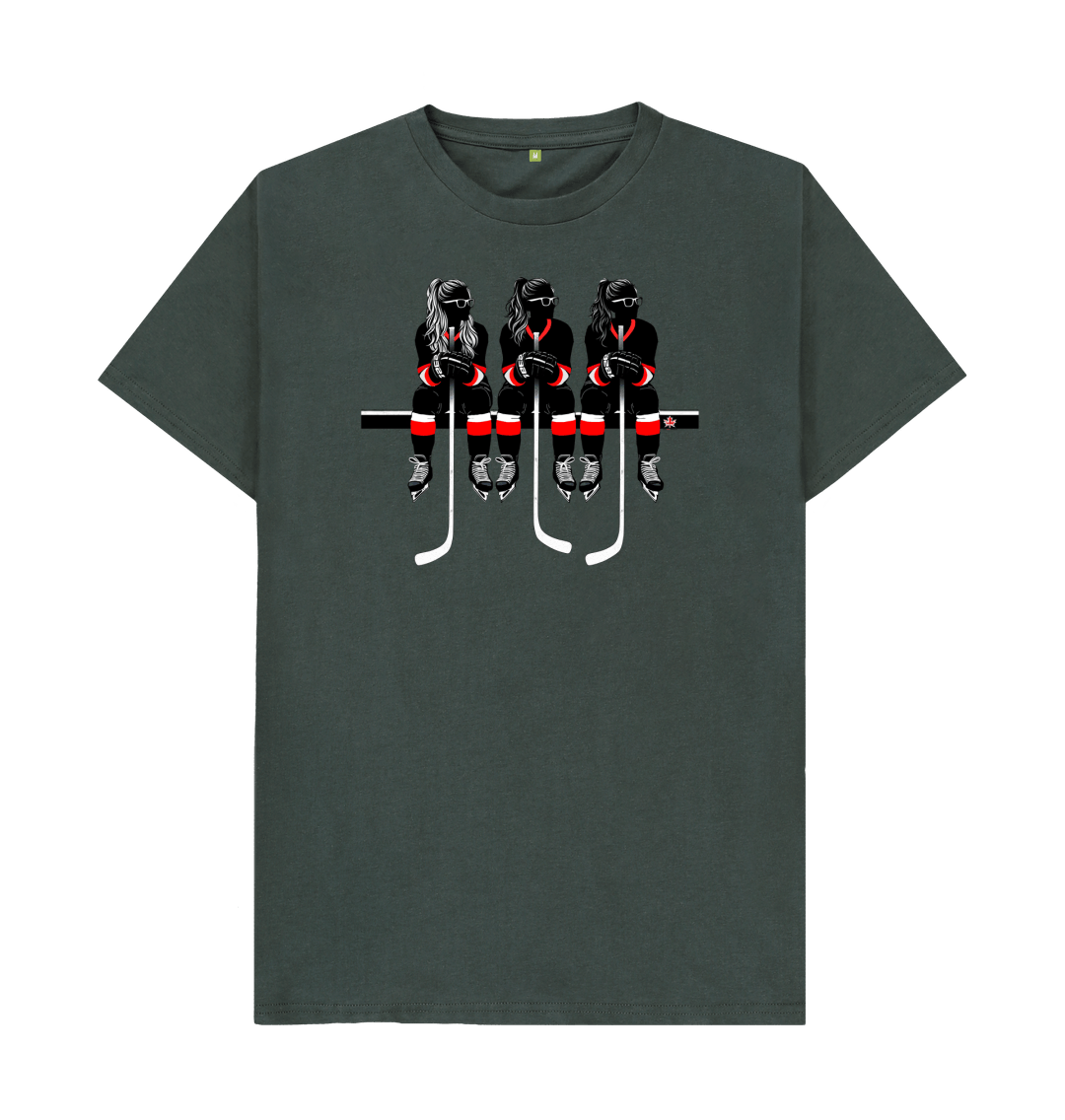 Dark Grey Red-White Bench Unisex t-shirt